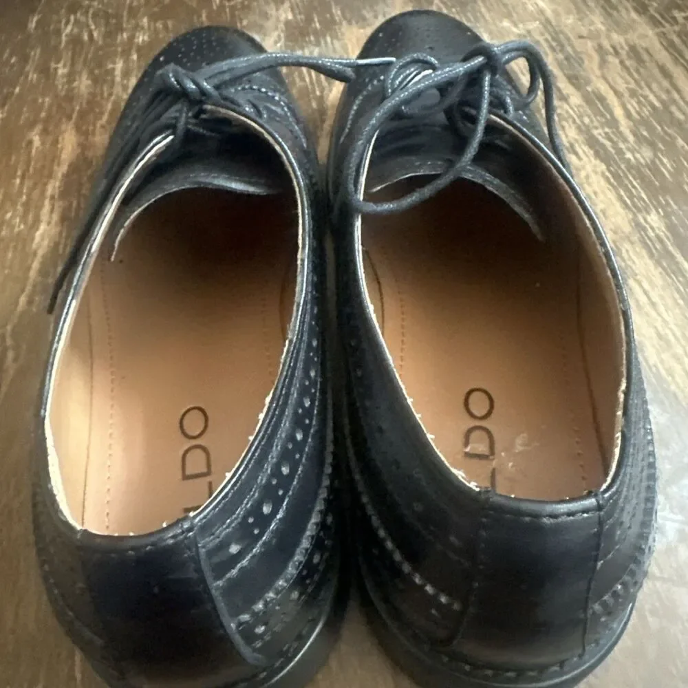 Aldo Shoes Men's Black Dress Size 9 US Size Excellent Condition